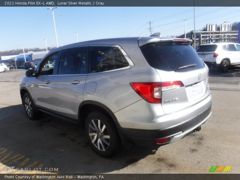 Lunar Silver Metallic / Gray 2021 Honda Pilot EX-L AWD