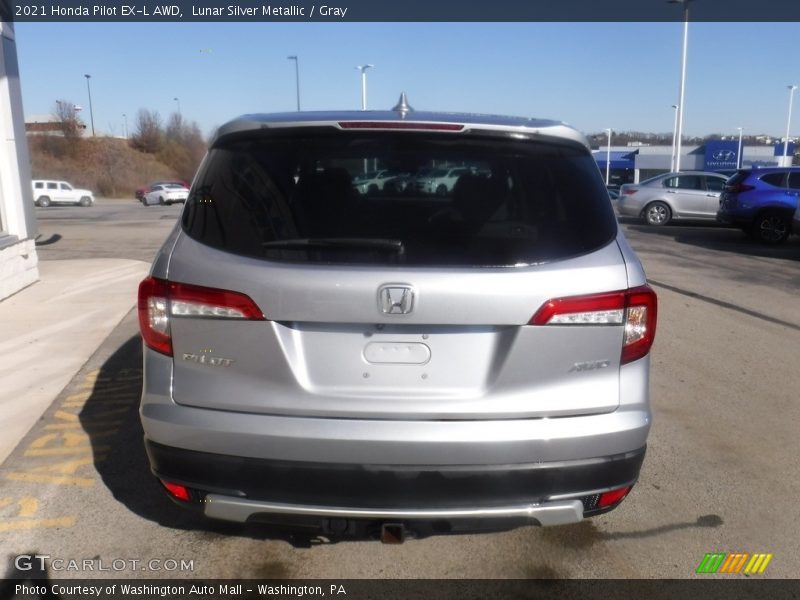 Lunar Silver Metallic / Gray 2021 Honda Pilot EX-L AWD