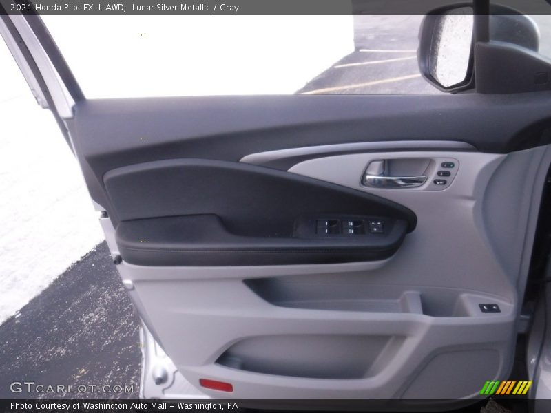 Lunar Silver Metallic / Gray 2021 Honda Pilot EX-L AWD