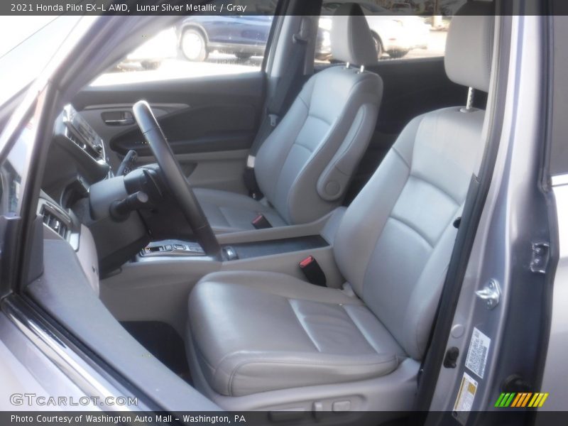 Lunar Silver Metallic / Gray 2021 Honda Pilot EX-L AWD