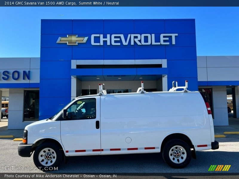  2014 Savana Van 1500 AWD Cargo Summit White