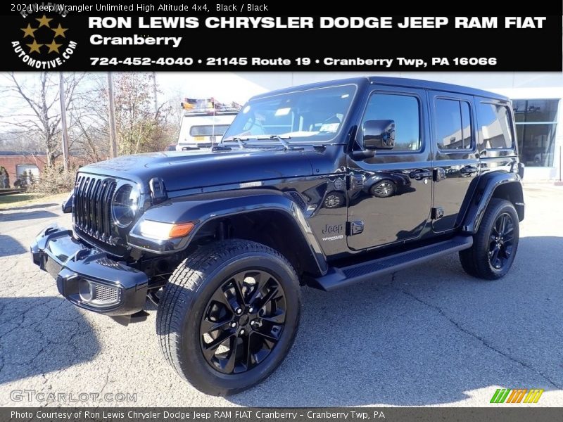 Black / Black 2021 Jeep Wrangler Unlimited High Altitude 4x4