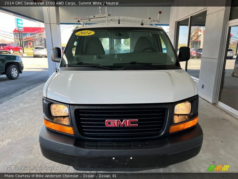 Summit White / Neutral 2014 GMC Savana Van 1500 AWD Cargo