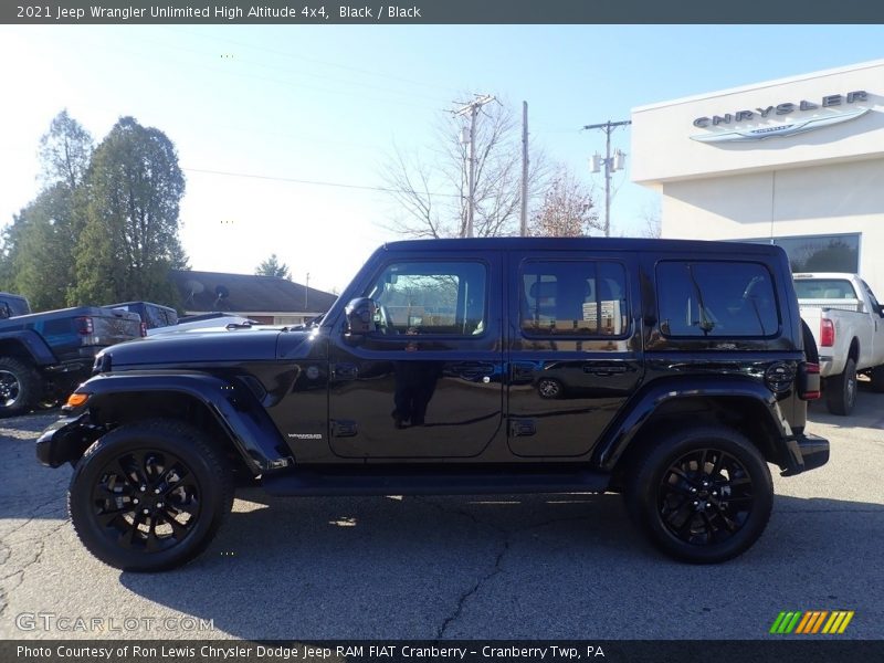 Black / Black 2021 Jeep Wrangler Unlimited High Altitude 4x4