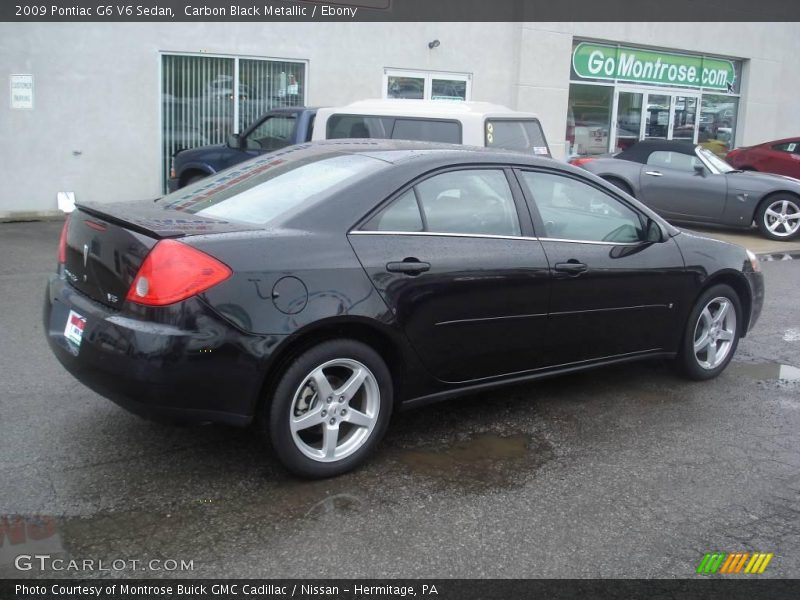 Carbon Black Metallic / Ebony 2009 Pontiac G6 V6 Sedan