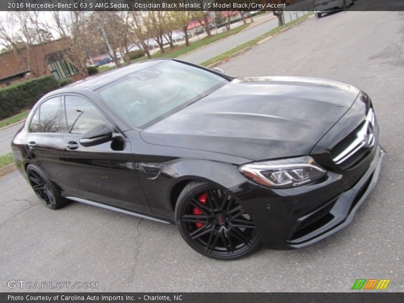 Obsidian Black Metallic / S Model Black/Grey Accent 2016 Mercedes-Benz C 63 S AMG Sedan