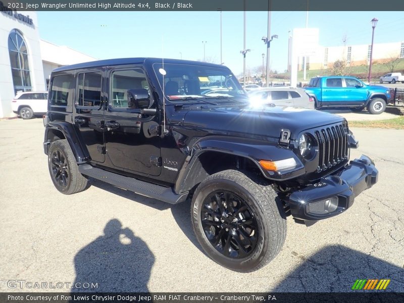Black / Black 2021 Jeep Wrangler Unlimited High Altitude 4x4