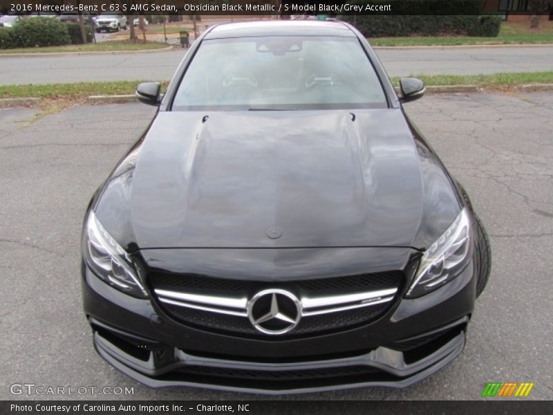 Obsidian Black Metallic / S Model Black/Grey Accent 2016 Mercedes-Benz C 63 S AMG Sedan