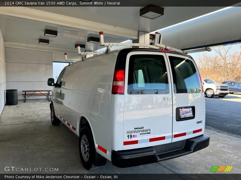Summit White / Neutral 2014 GMC Savana Van 1500 AWD Cargo