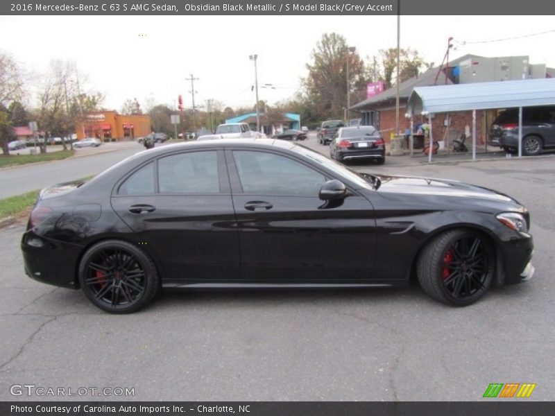 Obsidian Black Metallic / S Model Black/Grey Accent 2016 Mercedes-Benz C 63 S AMG Sedan