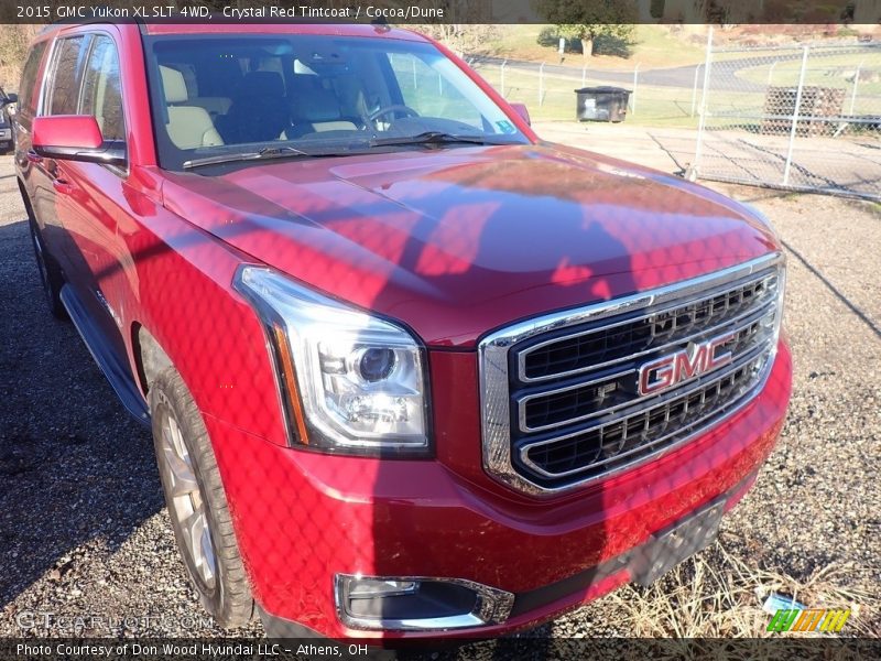 Crystal Red Tintcoat / Cocoa/Dune 2015 GMC Yukon XL SLT 4WD