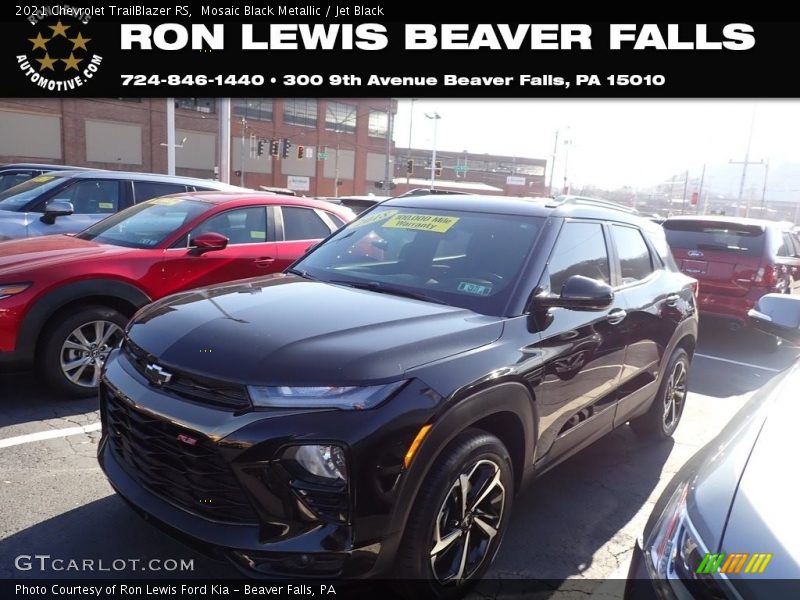Mosaic Black Metallic / Jet Black 2021 Chevrolet TrailBlazer RS