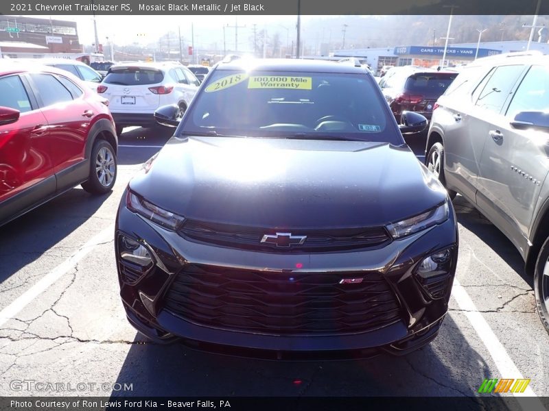 Mosaic Black Metallic / Jet Black 2021 Chevrolet Trailblazer RS