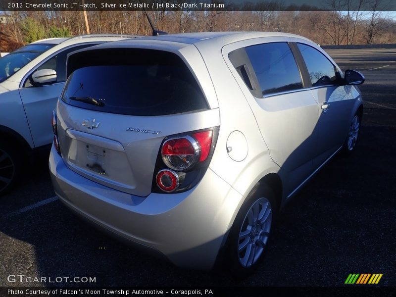 Silver Ice Metallic / Jet Black/Dark Titanium 2012 Chevrolet Sonic LT Hatch