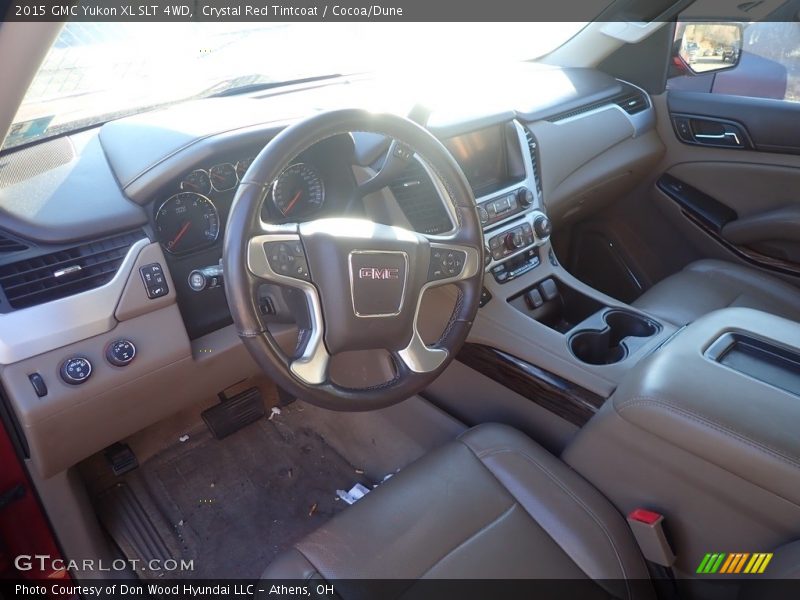 Crystal Red Tintcoat / Cocoa/Dune 2015 GMC Yukon XL SLT 4WD