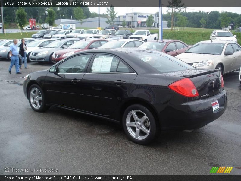 Carbon Black Metallic / Ebony 2009 Pontiac G6 V6 Sedan