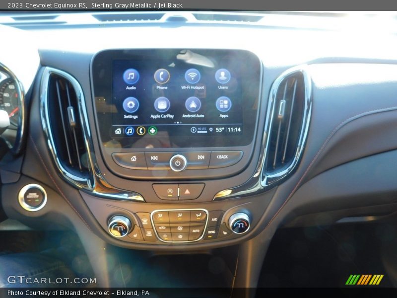 Sterling Gray Metallic / Jet Black 2023 Chevrolet Equinox RS