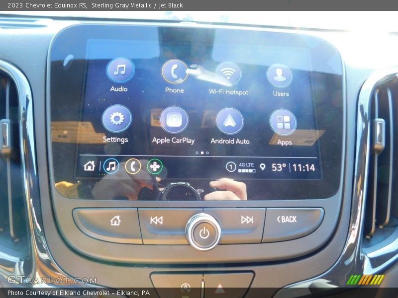 Sterling Gray Metallic / Jet Black 2023 Chevrolet Equinox RS