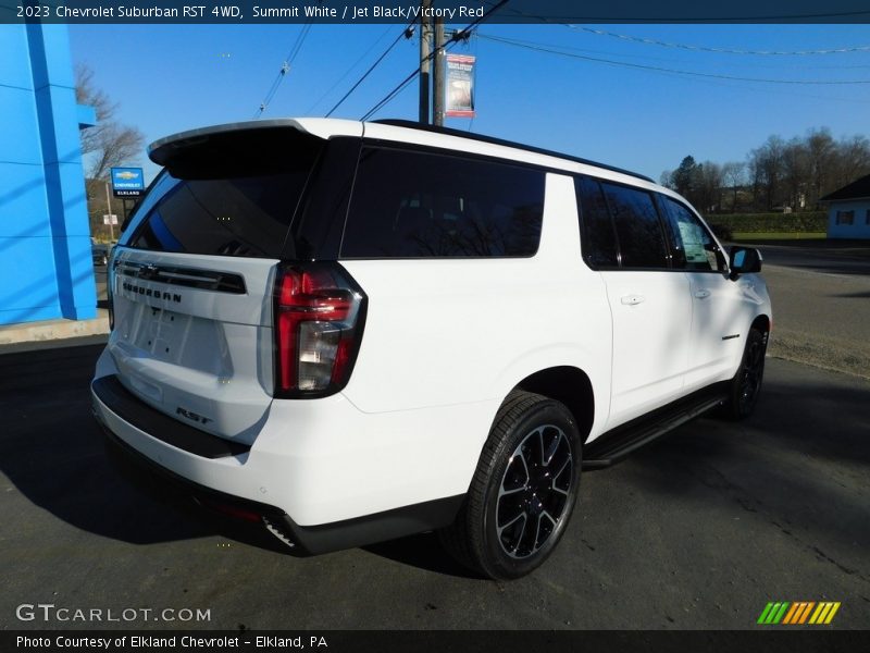 Summit White / Jet Black/Victory Red 2023 Chevrolet Suburban RST 4WD