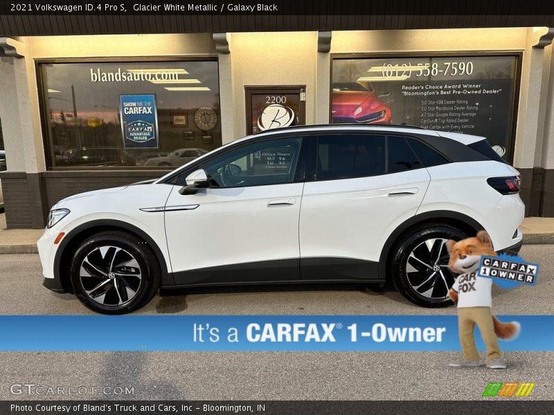 Glacier White Metallic / Galaxy Black 2021 Volkswagen ID.4 Pro S
