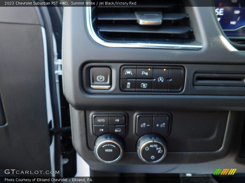 Summit White / Jet Black/Victory Red 2023 Chevrolet Suburban RST 4WD