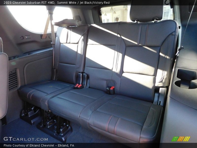 Summit White / Jet Black/Victory Red 2023 Chevrolet Suburban RST 4WD