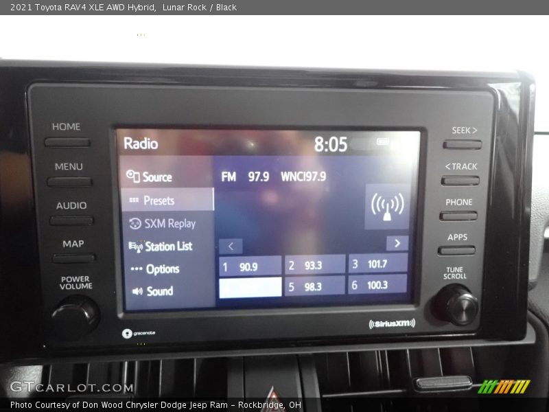 Lunar Rock / Black 2021 Toyota RAV4 XLE AWD Hybrid