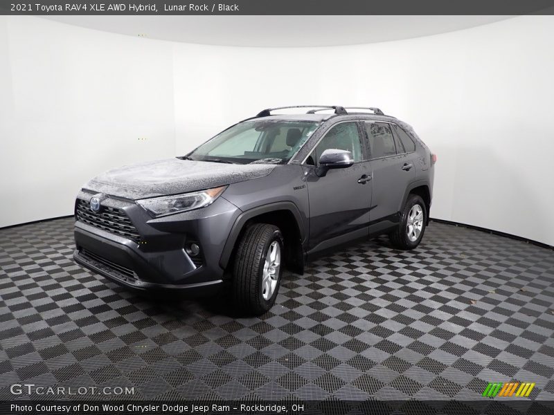Lunar Rock / Black 2021 Toyota RAV4 XLE AWD Hybrid