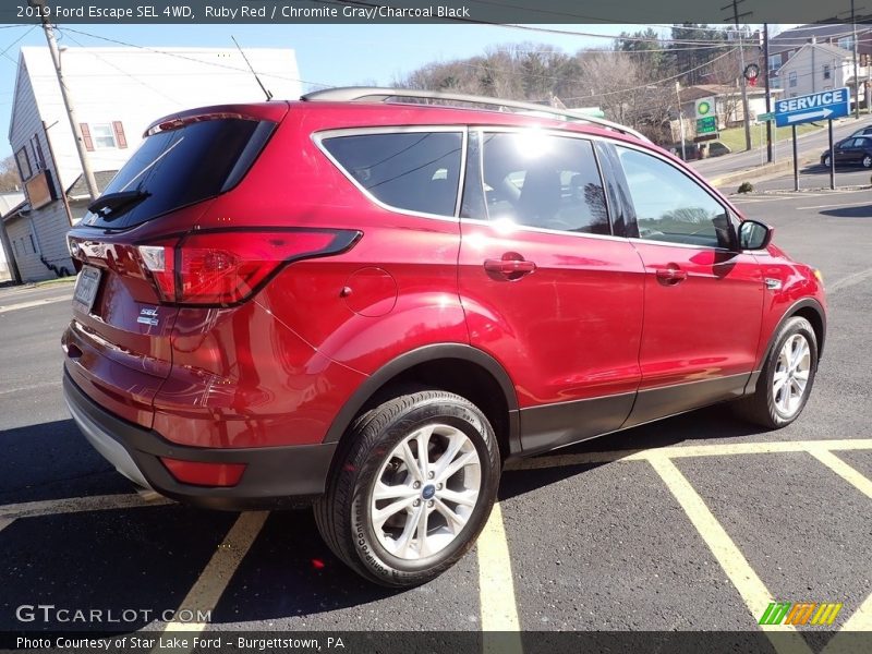 Ruby Red / Chromite Gray/Charcoal Black 2019 Ford Escape SEL 4WD