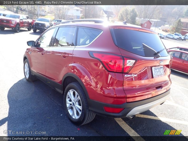 Ruby Red / Chromite Gray/Charcoal Black 2019 Ford Escape SEL 4WD