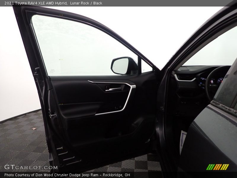 Lunar Rock / Black 2021 Toyota RAV4 XLE AWD Hybrid