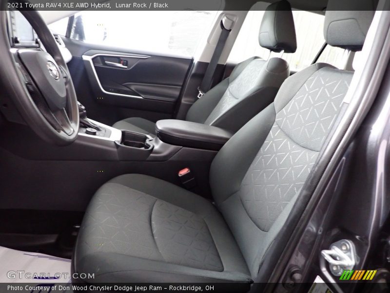 Lunar Rock / Black 2021 Toyota RAV4 XLE AWD Hybrid