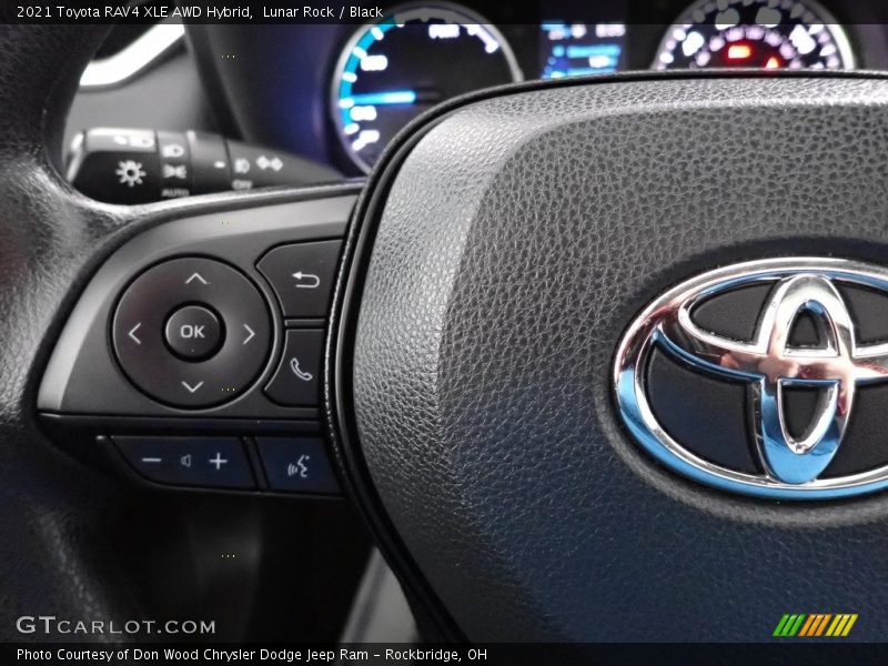 Lunar Rock / Black 2021 Toyota RAV4 XLE AWD Hybrid