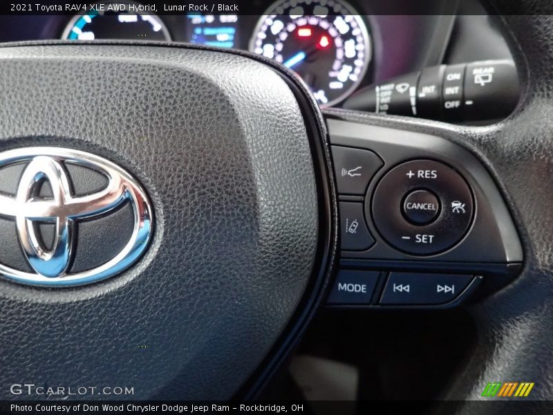 Lunar Rock / Black 2021 Toyota RAV4 XLE AWD Hybrid