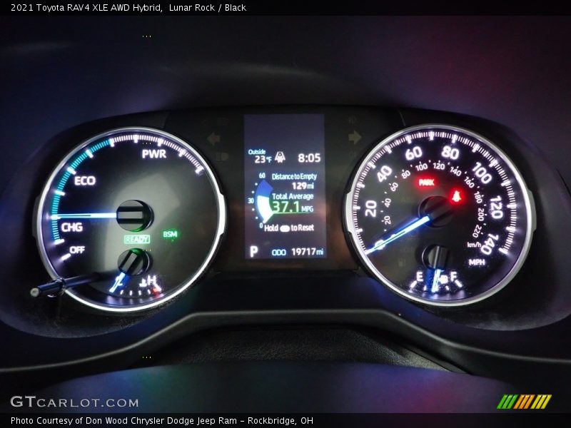 Lunar Rock / Black 2021 Toyota RAV4 XLE AWD Hybrid