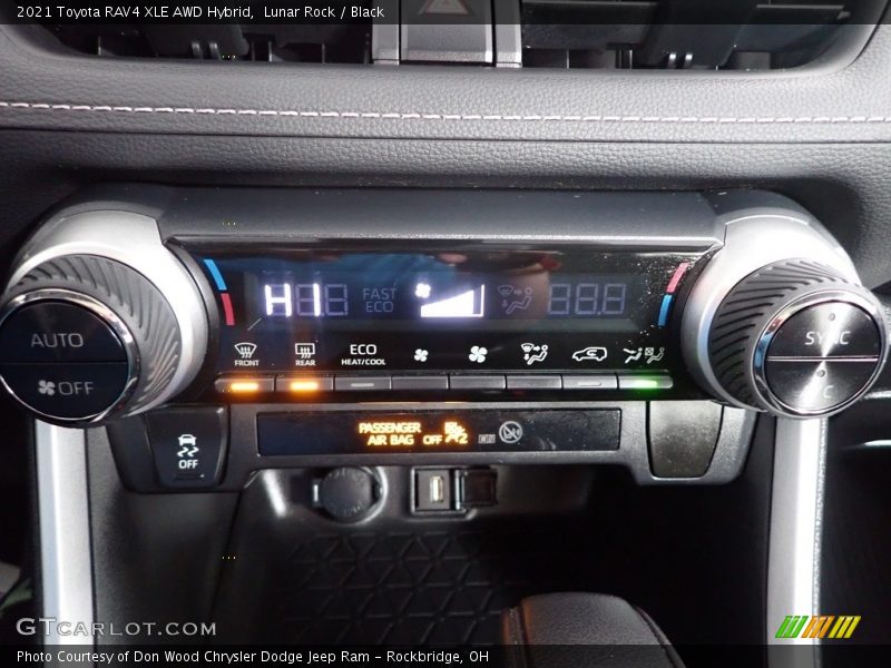 Lunar Rock / Black 2021 Toyota RAV4 XLE AWD Hybrid