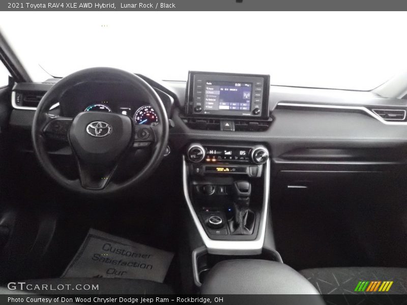 Lunar Rock / Black 2021 Toyota RAV4 XLE AWD Hybrid