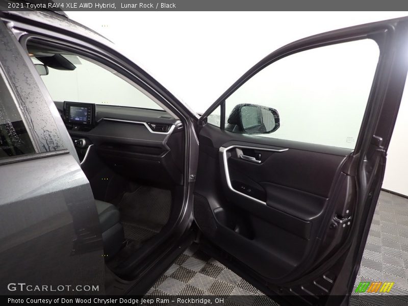 Lunar Rock / Black 2021 Toyota RAV4 XLE AWD Hybrid
