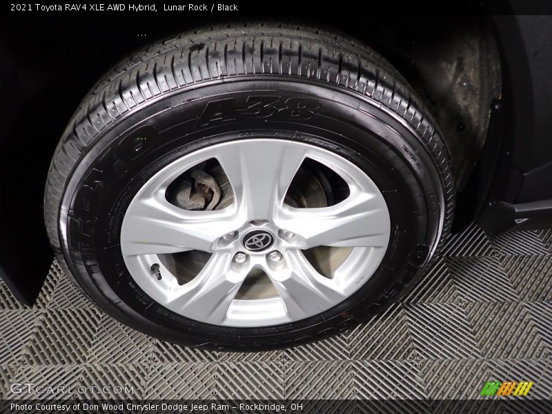 Lunar Rock / Black 2021 Toyota RAV4 XLE AWD Hybrid