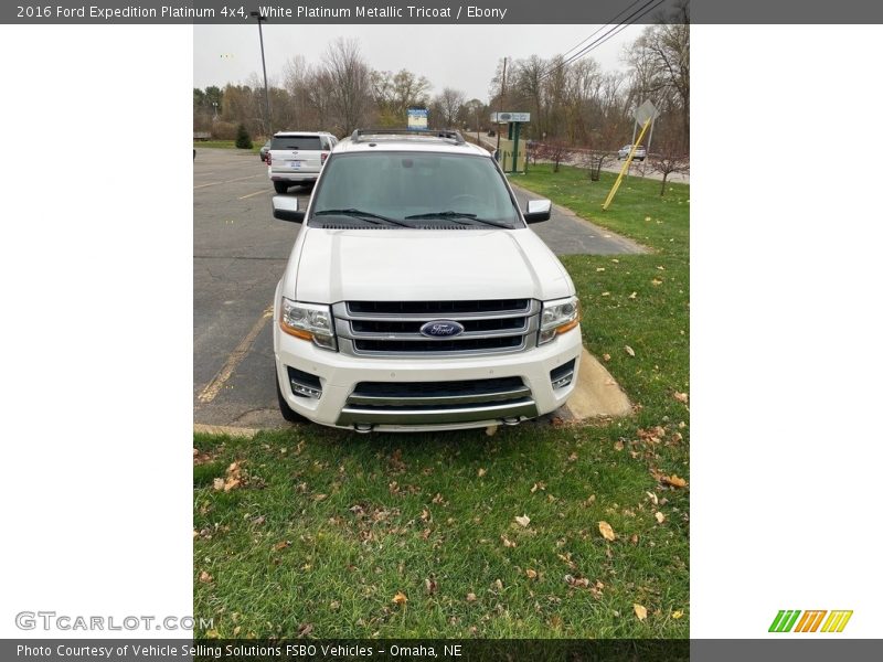 White Platinum Metallic Tricoat / Ebony 2016 Ford Expedition Platinum 4x4