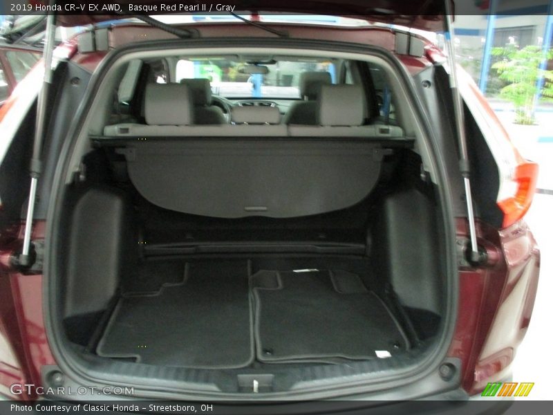 Basque Red Pearl II / Gray 2019 Honda CR-V EX AWD