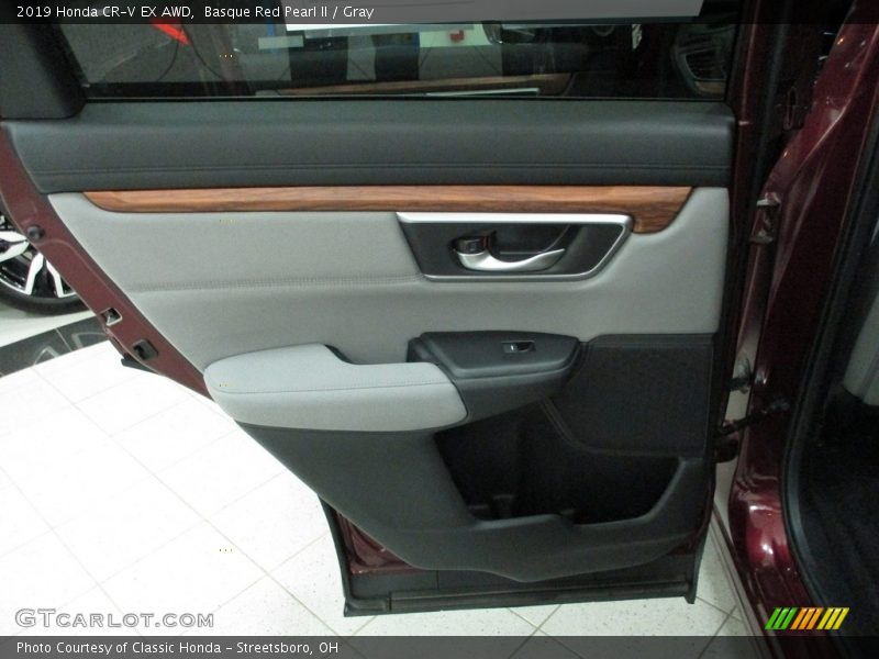 Basque Red Pearl II / Gray 2019 Honda CR-V EX AWD