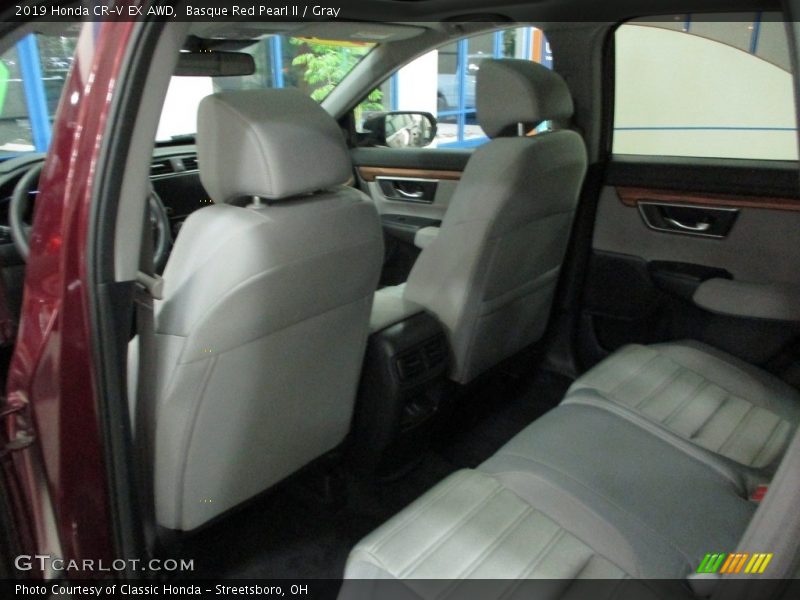 Basque Red Pearl II / Gray 2019 Honda CR-V EX AWD