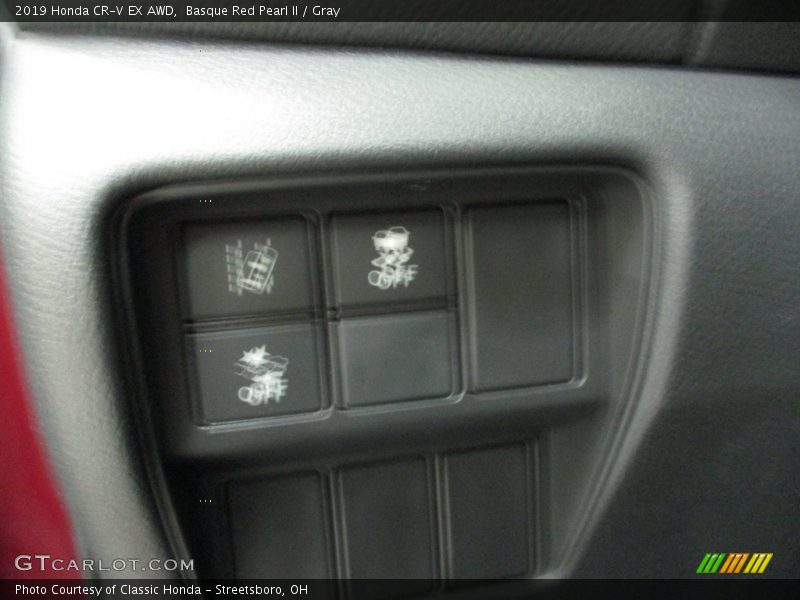 Basque Red Pearl II / Gray 2019 Honda CR-V EX AWD