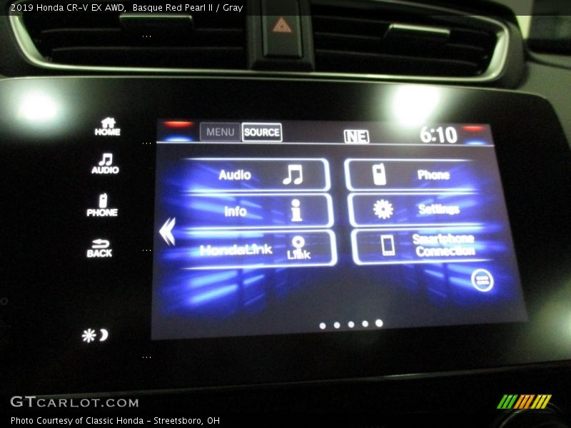 Basque Red Pearl II / Gray 2019 Honda CR-V EX AWD