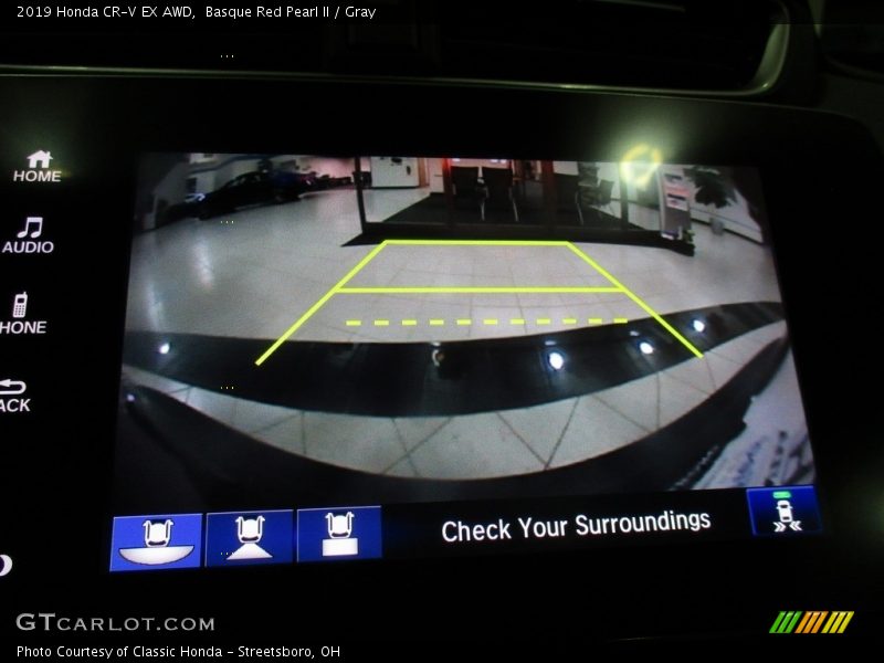 Basque Red Pearl II / Gray 2019 Honda CR-V EX AWD