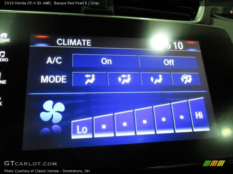 Basque Red Pearl II / Gray 2019 Honda CR-V EX AWD