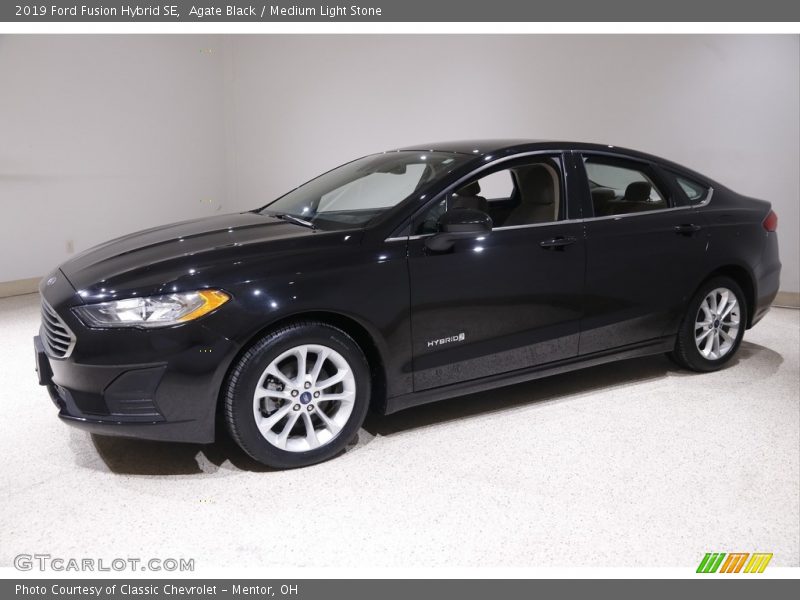 Agate Black / Medium Light Stone 2019 Ford Fusion Hybrid SE