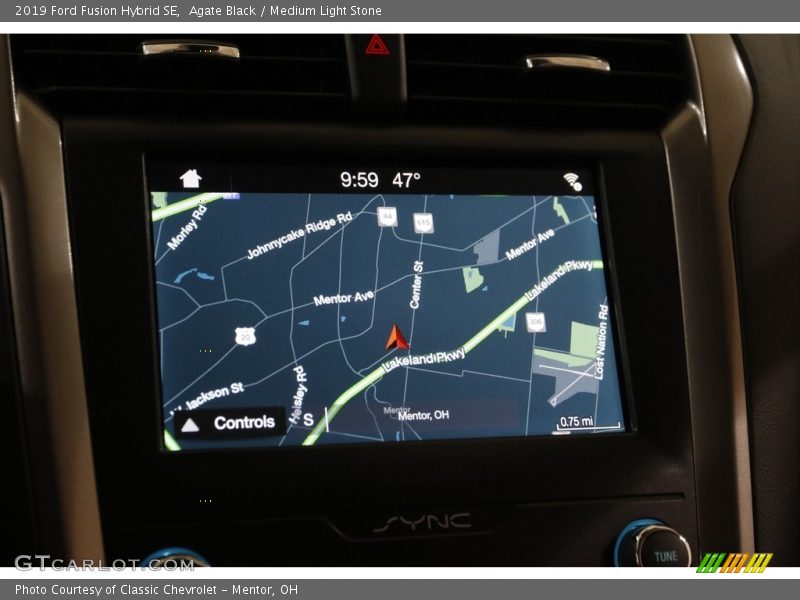 Agate Black / Medium Light Stone 2019 Ford Fusion Hybrid SE