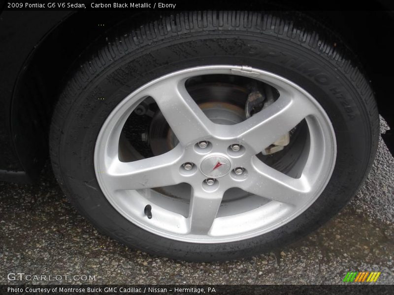 Carbon Black Metallic / Ebony 2009 Pontiac G6 V6 Sedan